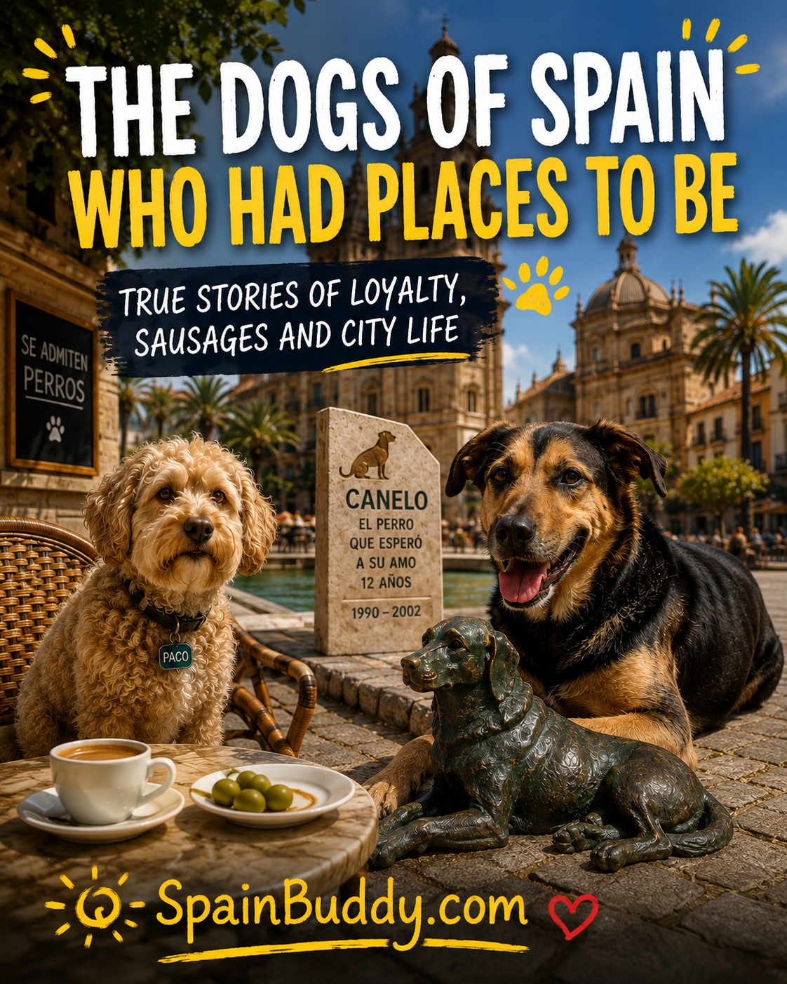 The dogs of Spain who had places to be – landscape The dogs of Spain who had places to be